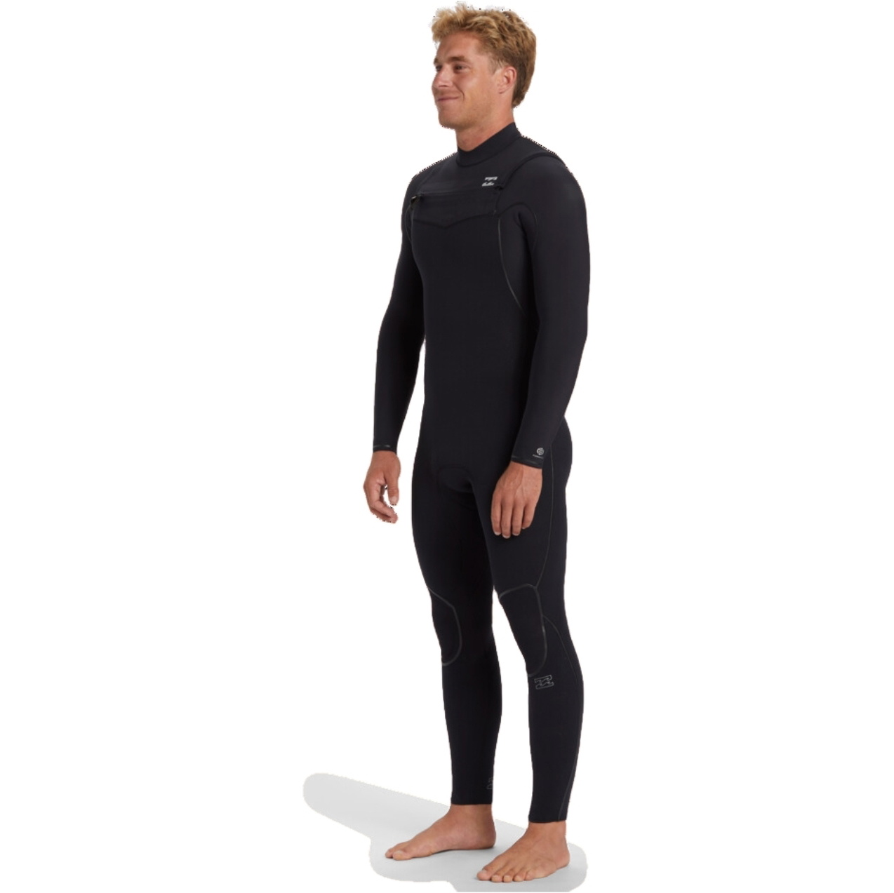 2025 Billabong Heren Furnace Natural 5/4mm Borst Ritssluiting Wetsuit ABYW100260 - Black